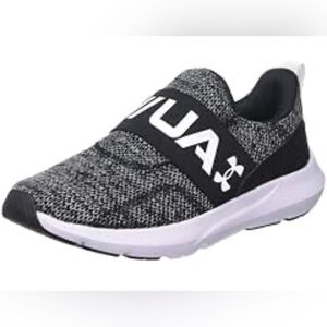 Under Armour Kids Black and White Sneakers